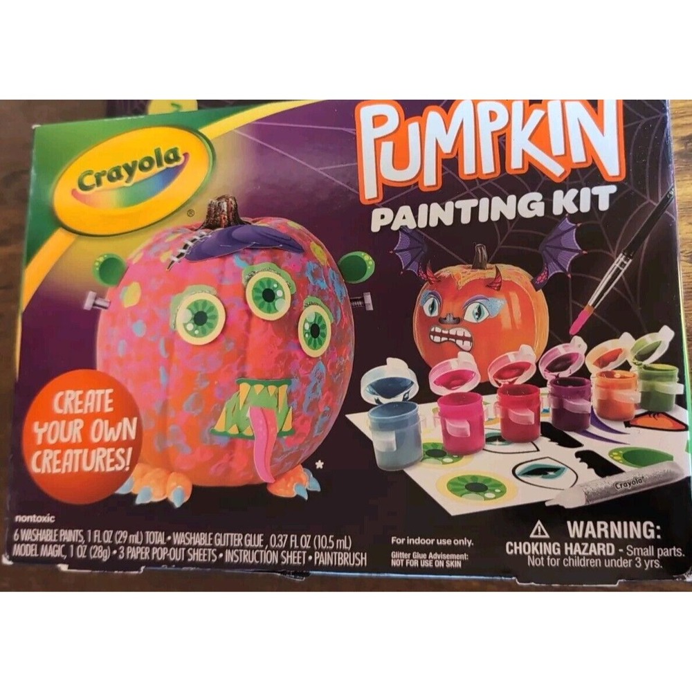 Crayola Create Your Own Creatures Pumpkin Painting Kit Halloween Pumpkins